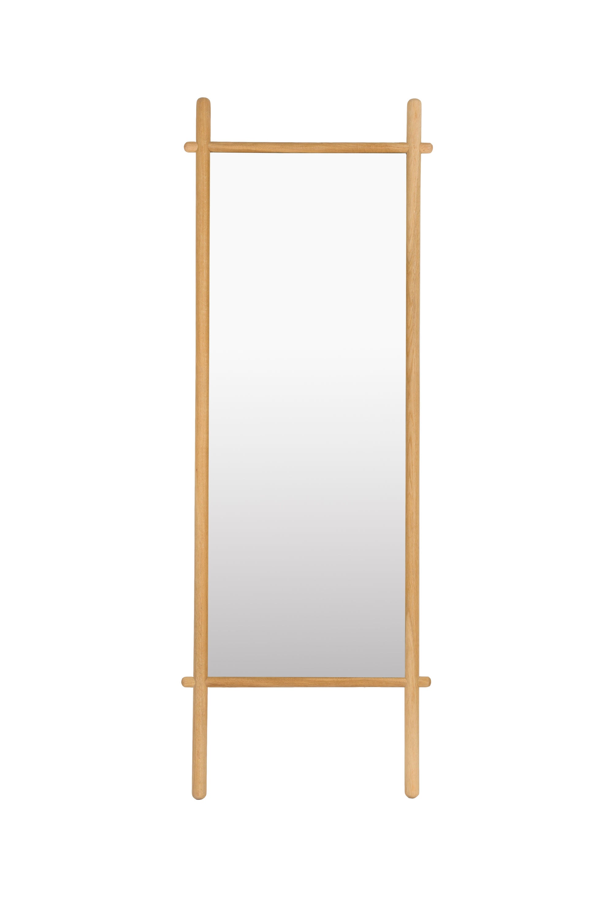 Solene Natural Oak Wood Leaning Mirror